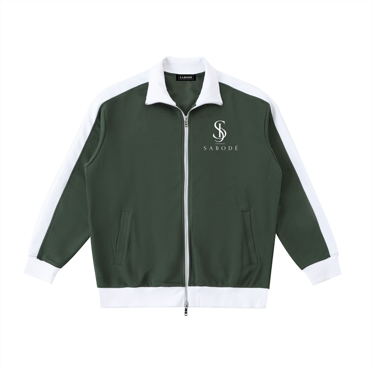 Sabodé Jacket - Dark Green / White