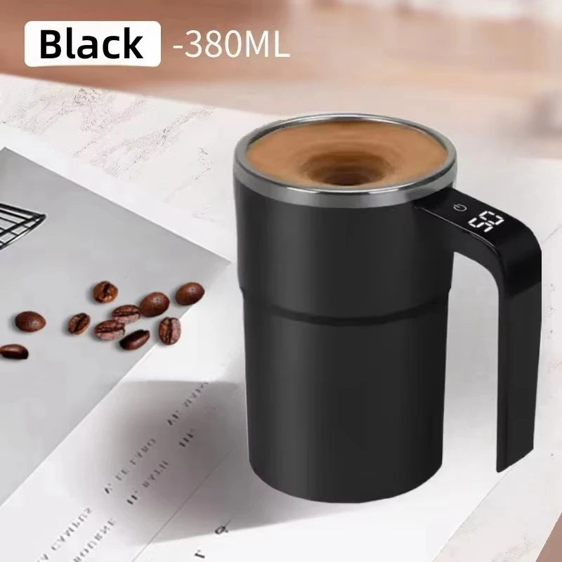 Neue USB-aufladbare automatische Magnettasse Elektrischer Kaffee Selbstmischender Becher IP67 Wasserdicht Lebensmittelecht 380ML Kaffeebecher Für Tee