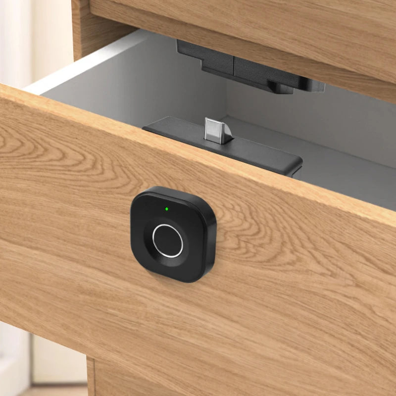 Smart Home Biometrisches Fingerabdruckschloss Versteckte Schublade Elektronisches Schloss Privatsphäre Dateispeicherung Schlüsselloser Sicherheitsschutz für Privathaushalte