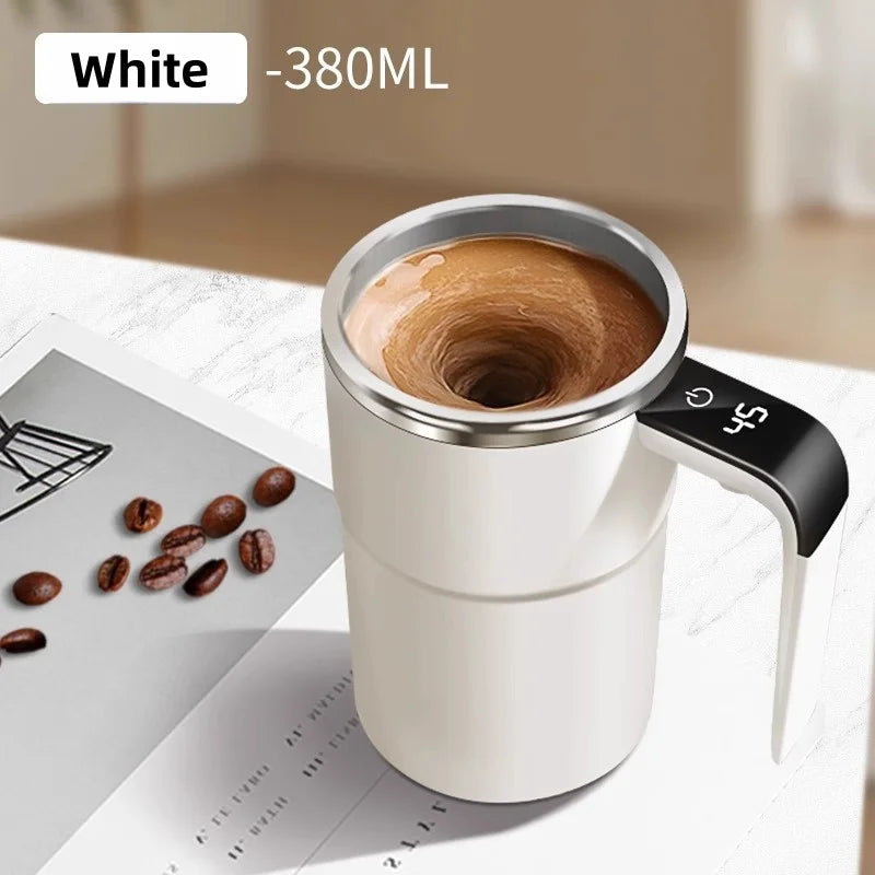 Neue USB-aufladbare automatische Magnettasse Elektrischer Kaffee Selbstmischender Becher IP67 Wasserdicht Lebensmittelecht 380ML Kaffeebecher Für Tee