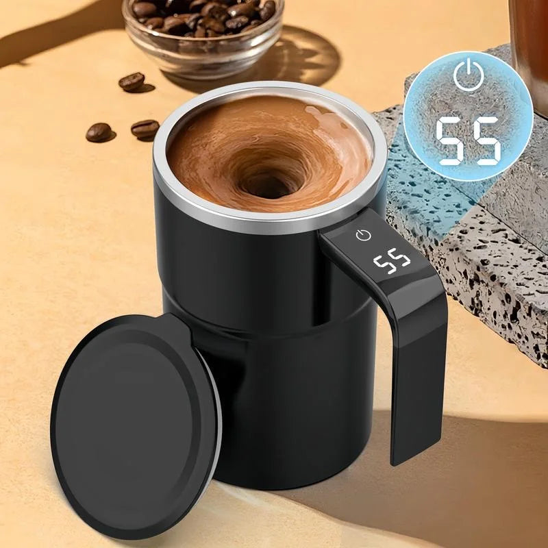 Neue USB-aufladbare automatische Magnettasse Elektrischer Kaffee Selbstmischender Becher IP67 Wasserdicht Lebensmittelecht 380ML Kaffeebecher Für Tee